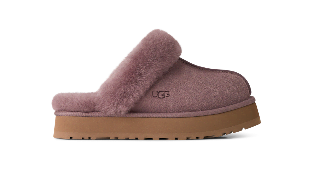 Women's Suede Platform Slipper - Brown