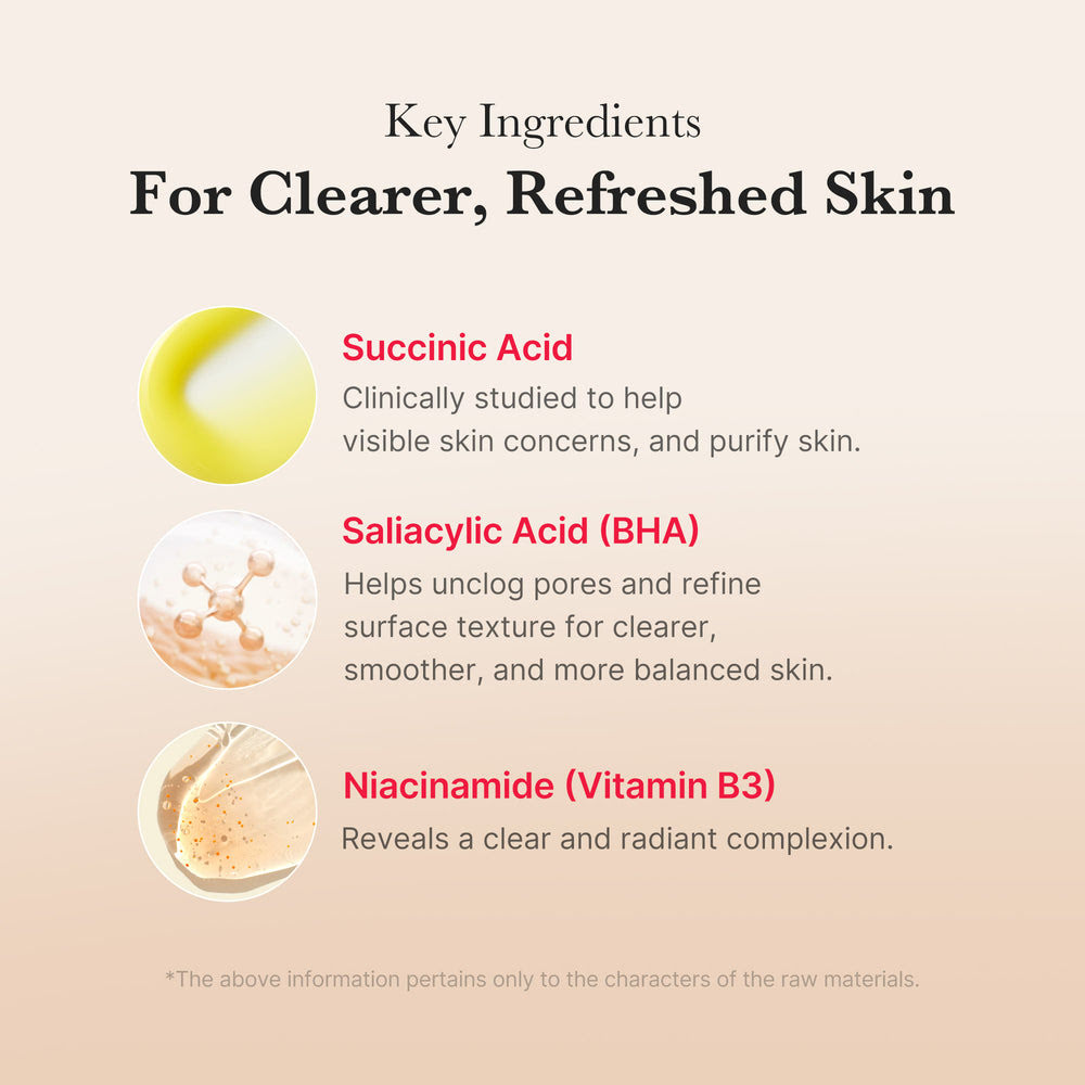 Succinic Acid Panthenol Toner Pads