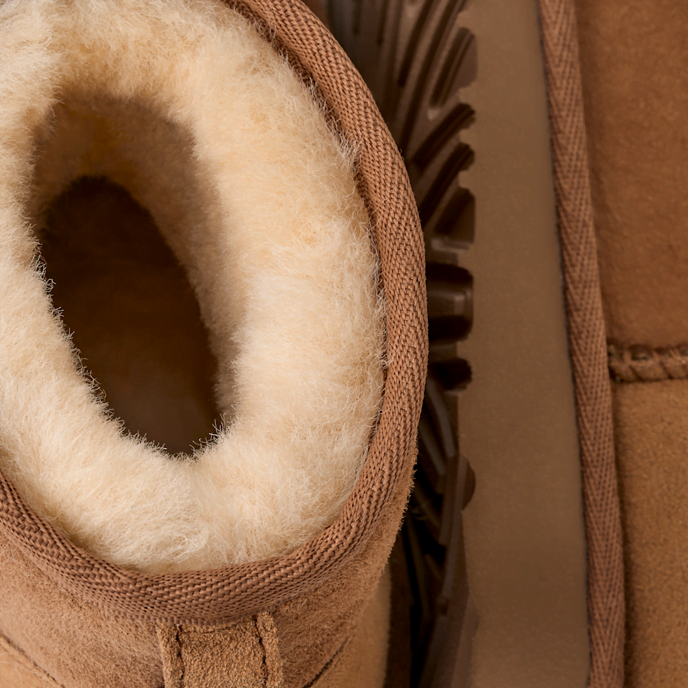 Kids' Mini Sheepskin Boot - Black