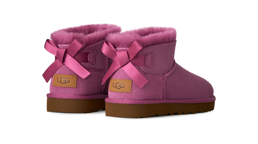Women's Ultra-Short Suede Bow Boot - Sand