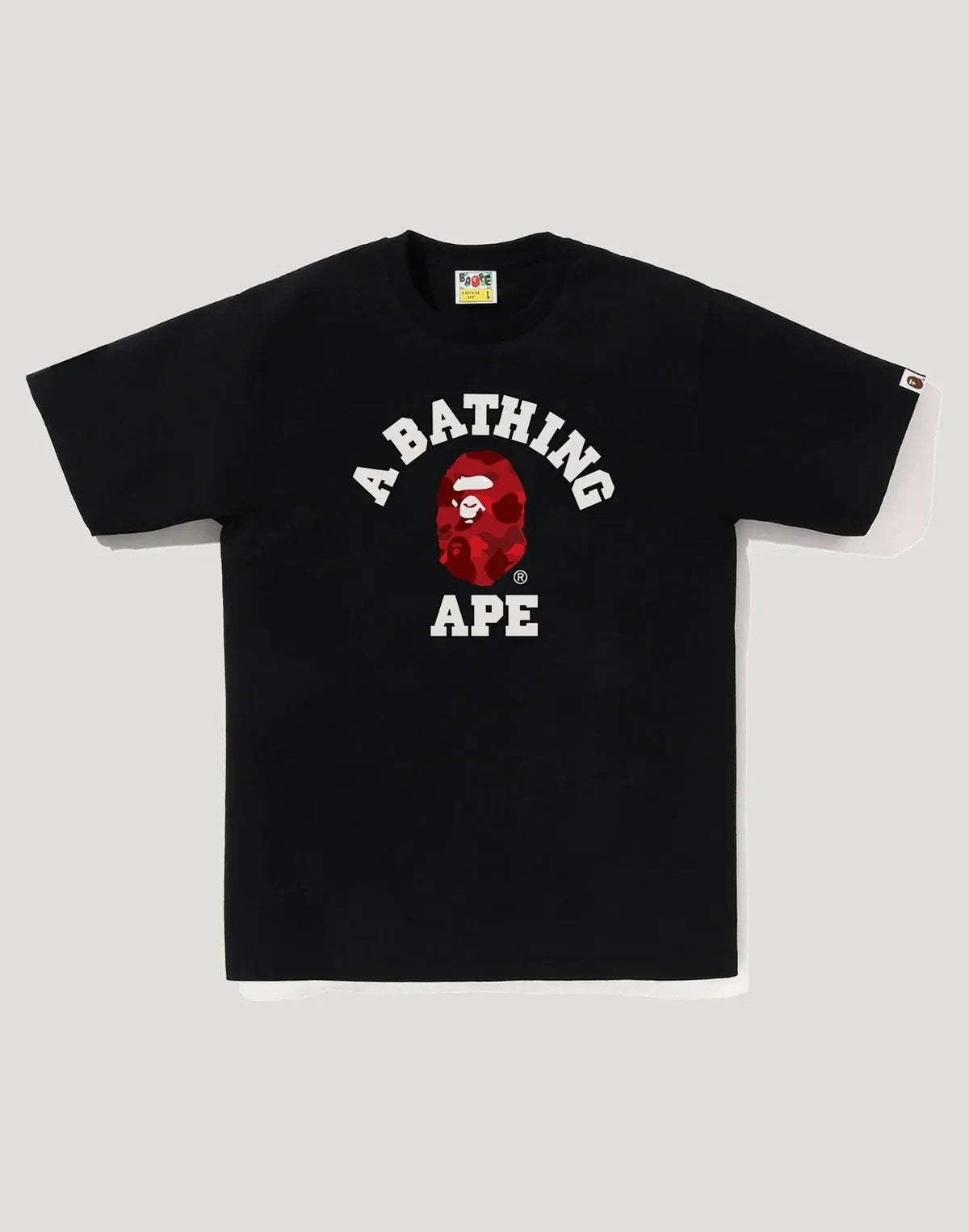 Men's Cotton Camo Graphic T-Shirt - Black Purple