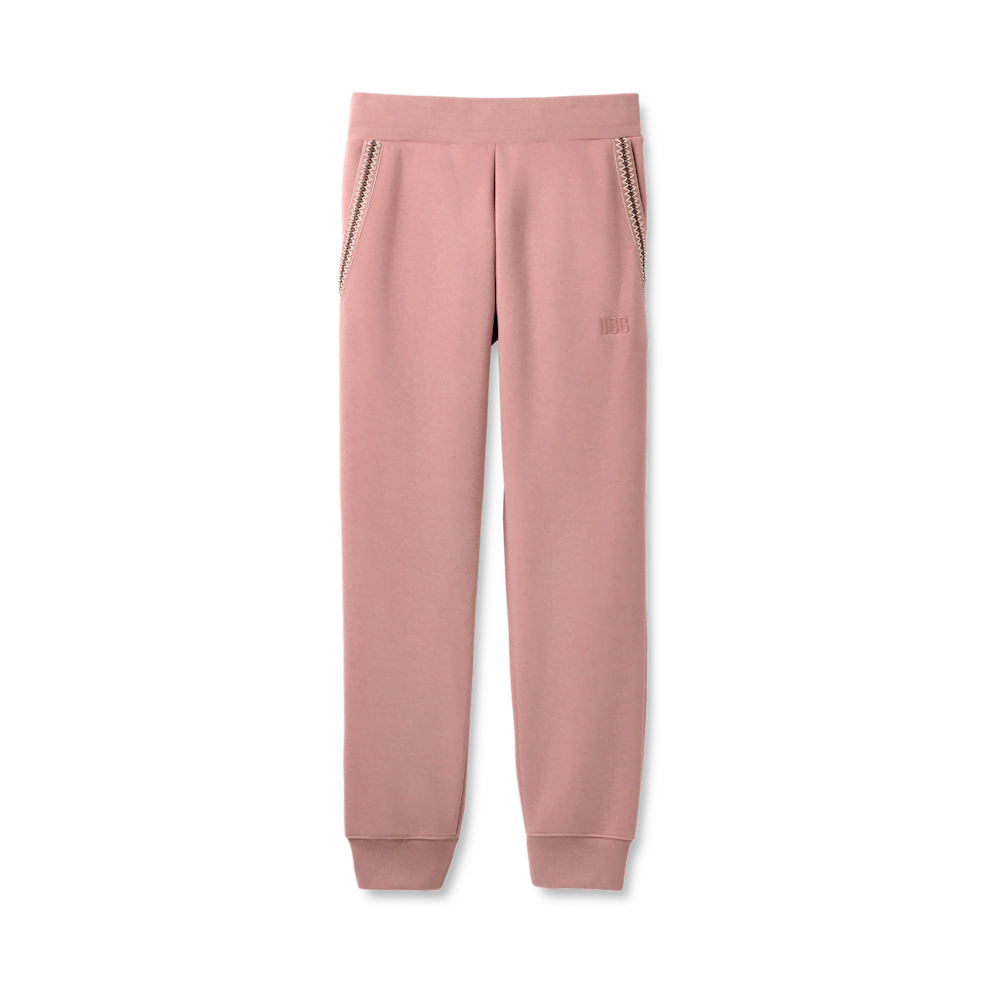 Men's Cotton Blend Drawstring Joggers - Purple