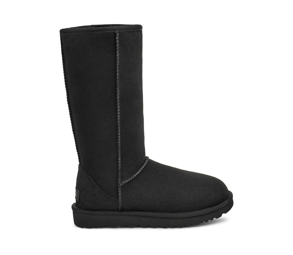 Women's Tall Sheepskin Boot - Black