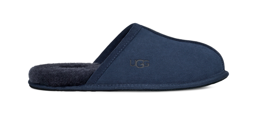 Men's Suede Open-Back Slipper - Brown