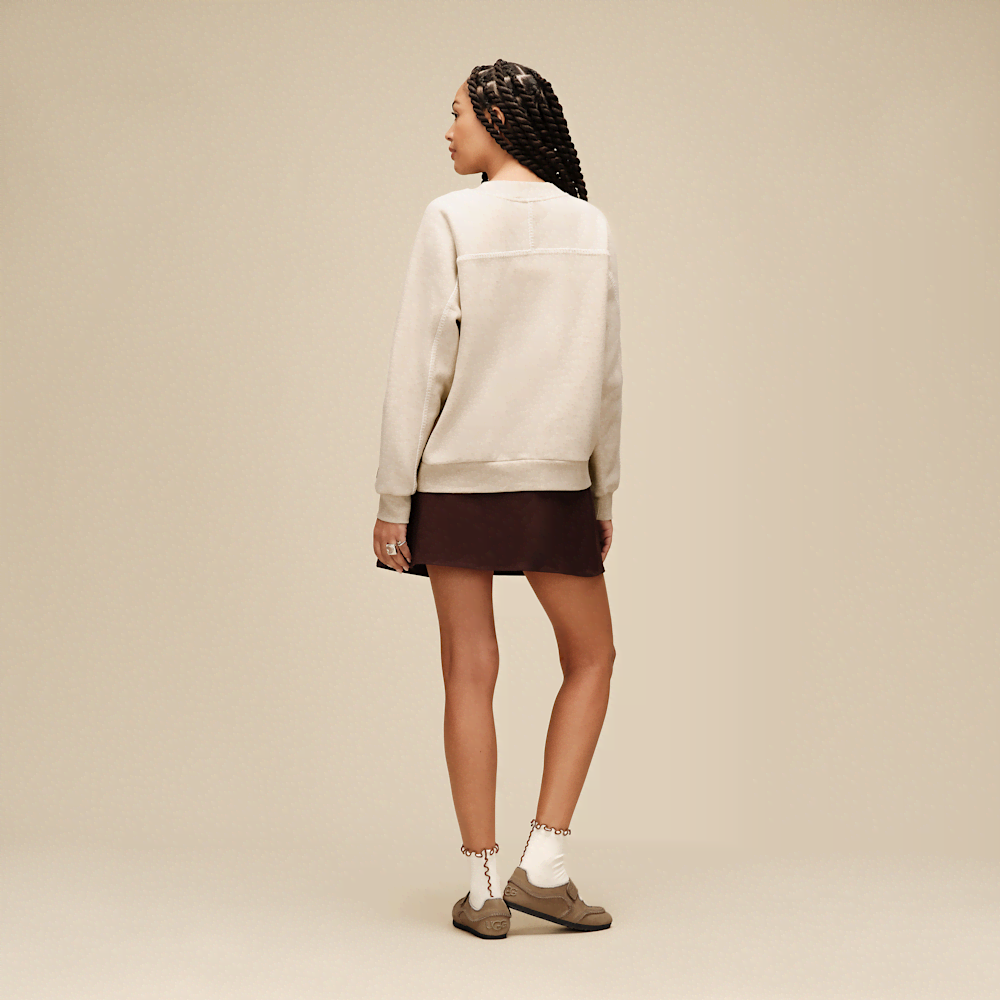Women's Oversized Fleece Crewneck Sweatshirt