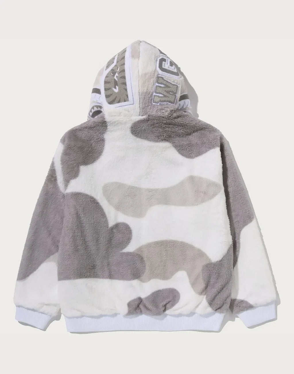 Camo Sherpa Full-Zip Jacket - Black