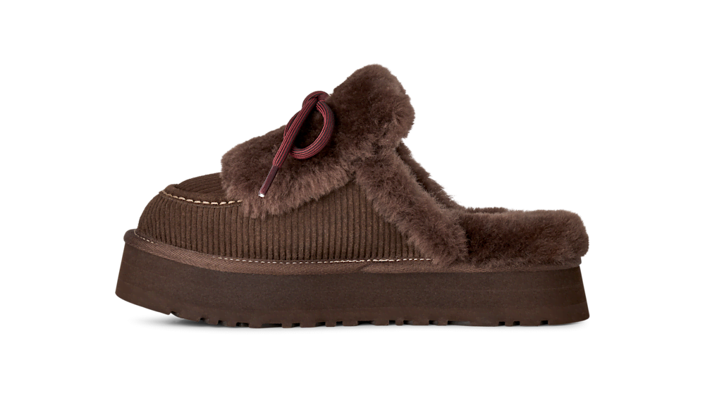 Women's Suede Platform Slipper - Chestnut