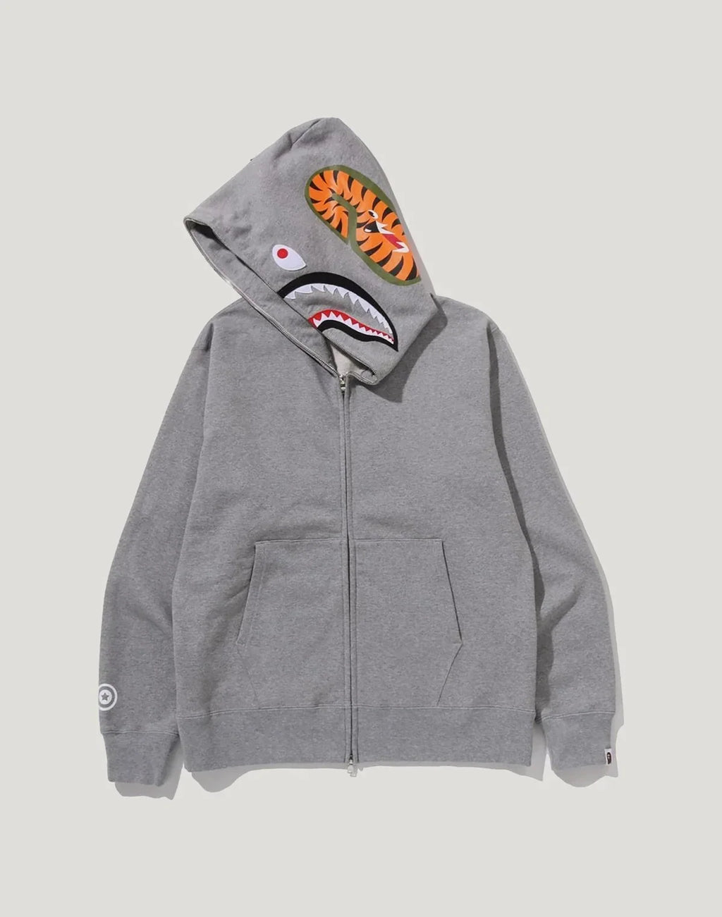 Full-Zip Cotton Hoodie - Black