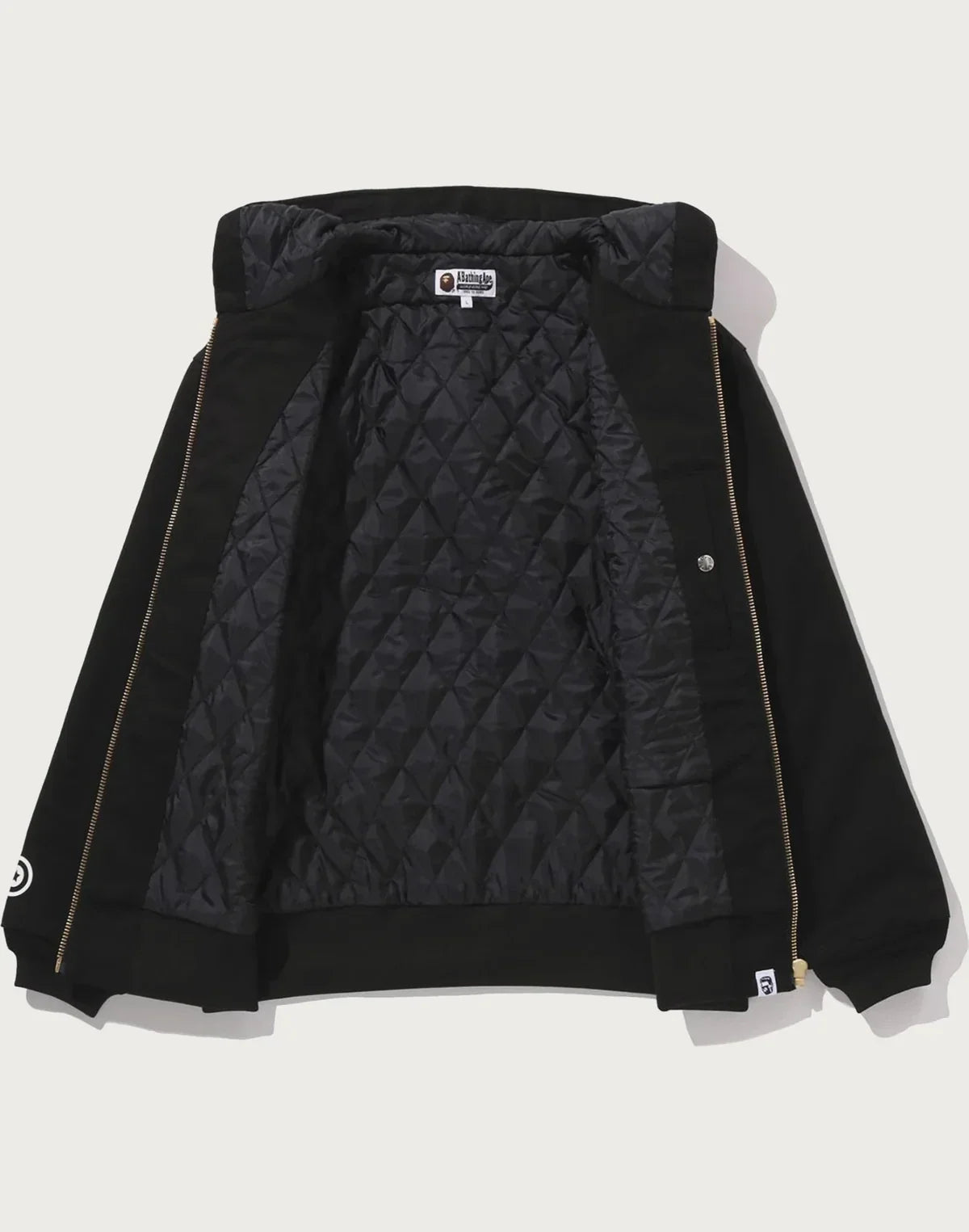 Men's Graphic Work Hoodie Jacket - Black