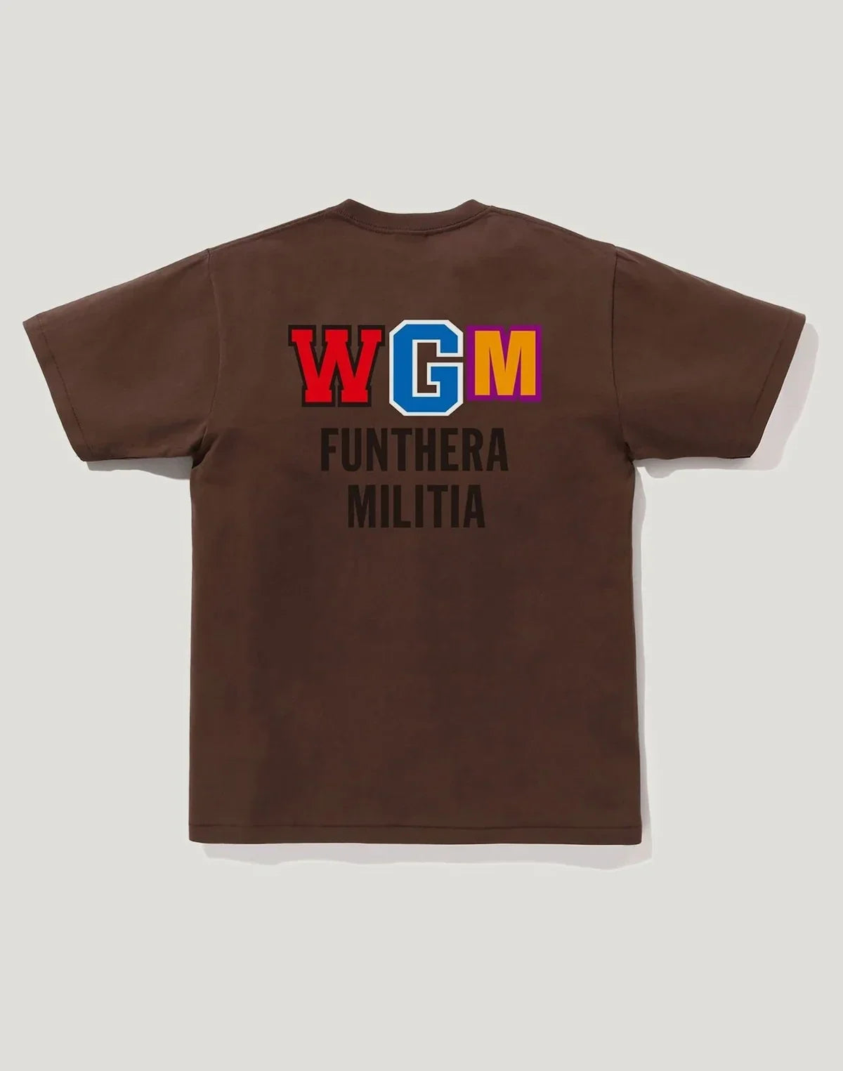Men's Cotton Ocean Predator Graphic T-Shirt - Brown