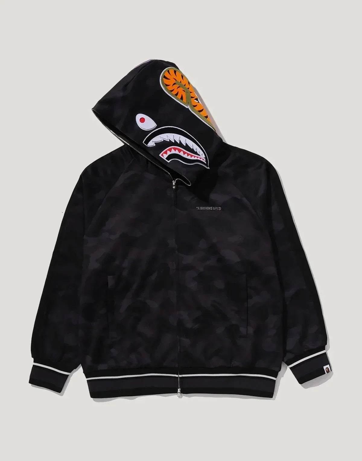 Camo Hooded Track Jacket - Purple