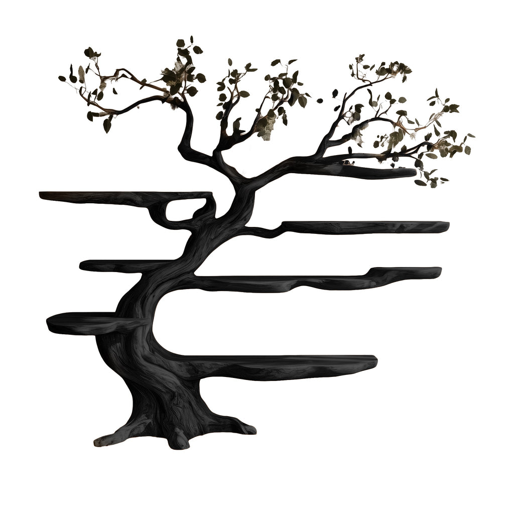 Arborealis Sculpted Solid Wood Tree Bookshelf