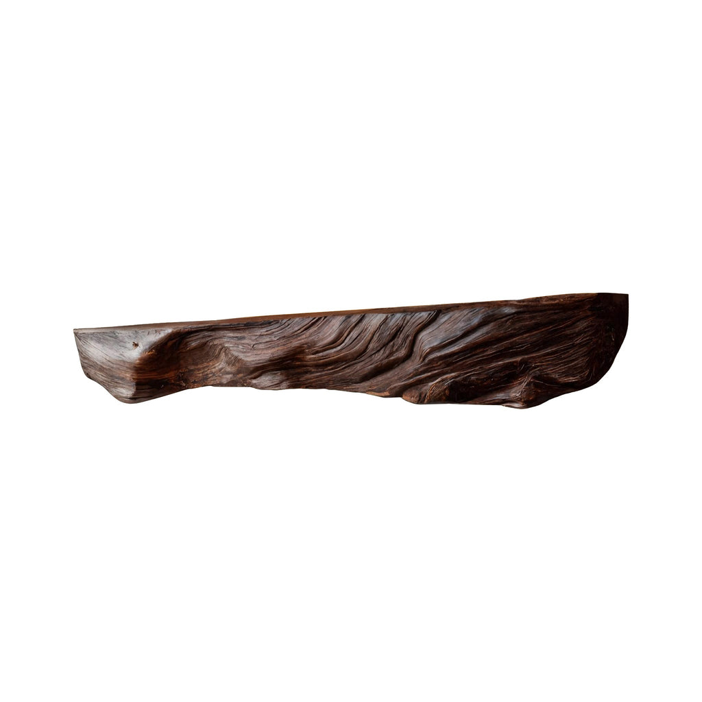 Calen Live-Edge Solid Wood Fireplace Mantel Shelf