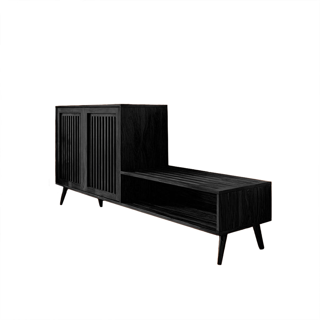 Lioren Solid Wood Entryway Bench Shoe Rack With Storage And Low Cabinet