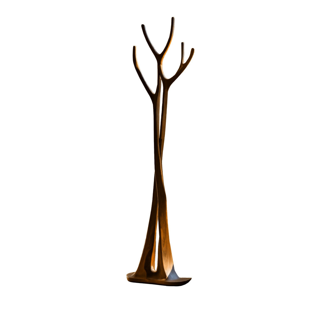 Norwyn Sculpted Solid Wood Tree Coat Rack
