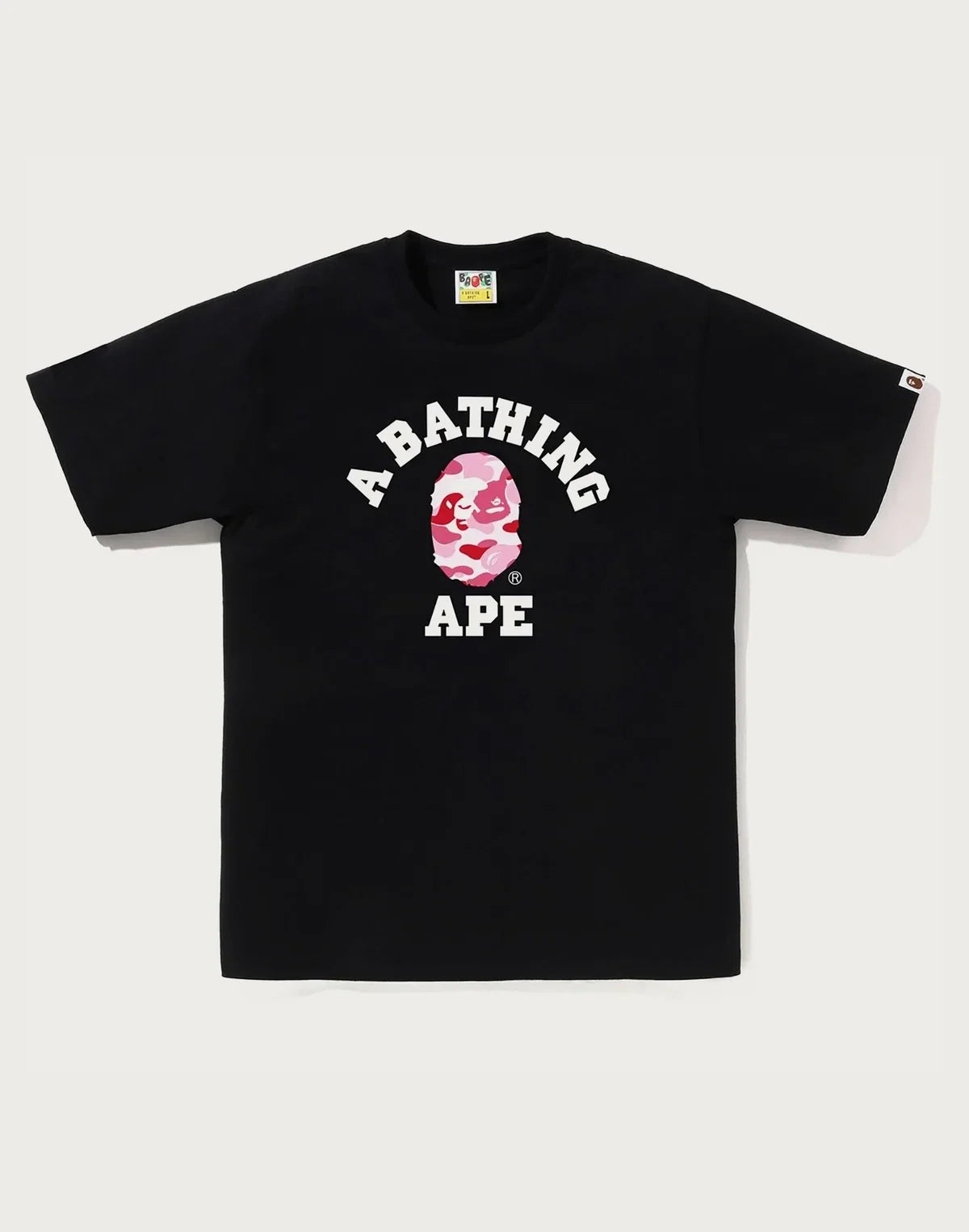 Men's Cotton Camo Graphic T-Shirt - White Pink