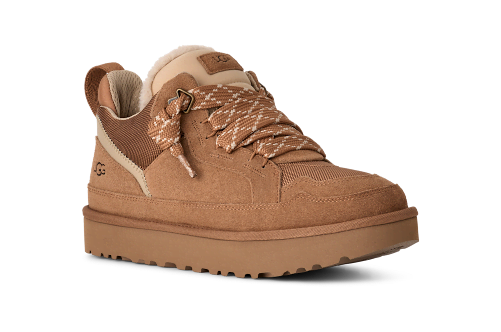 Men's Suede and Mesh Low Top Sneaker - Blue