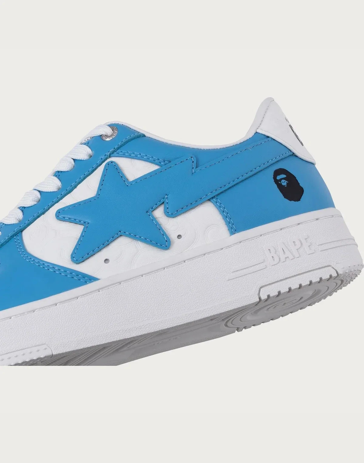 Women's Leather Low Top Sneakers - Blue