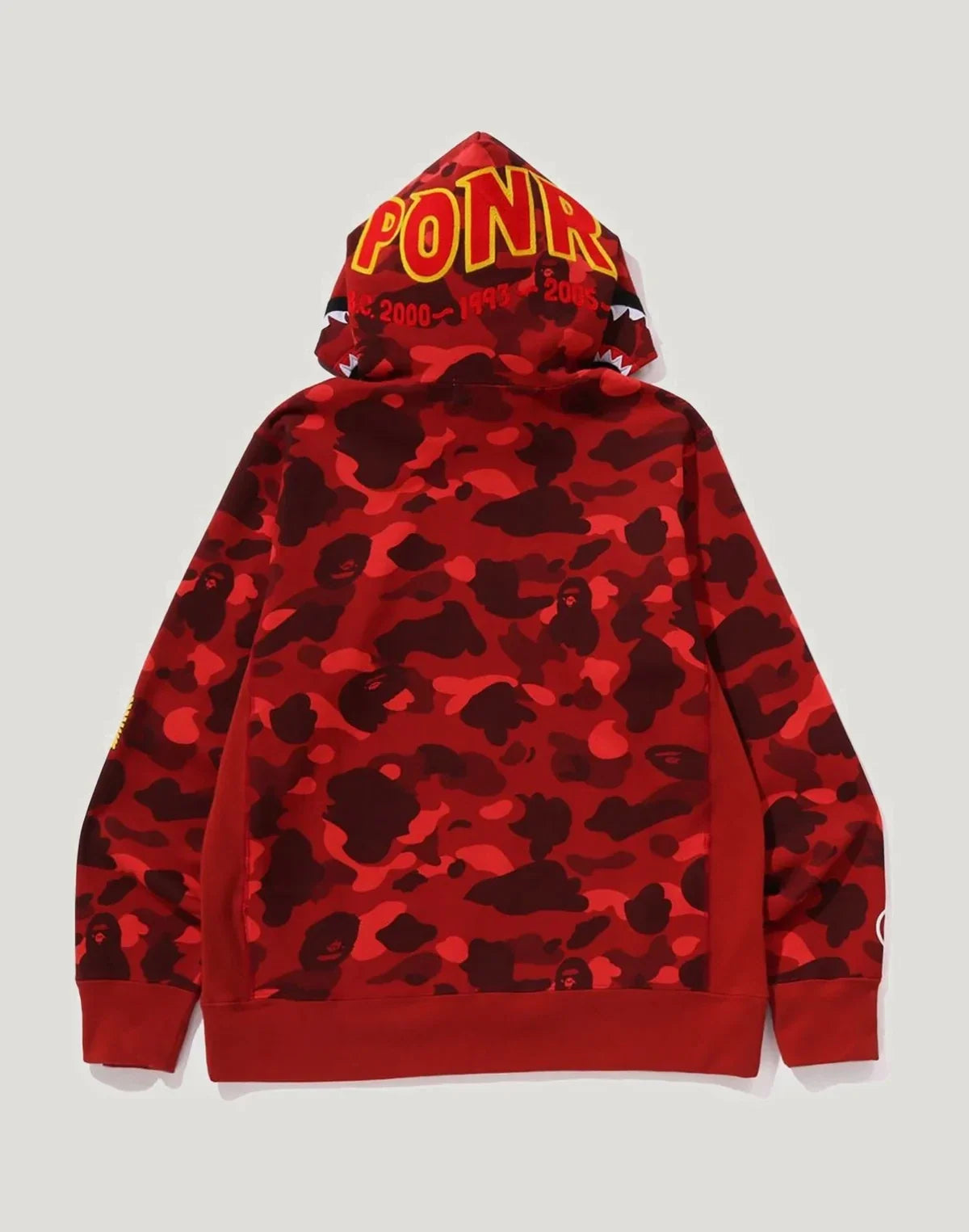 Cotton Camo Pullover Hoodie - Navy