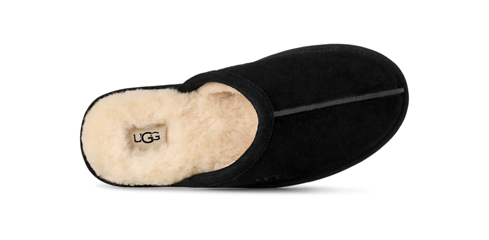 Men's Suede Open-Back Slipper - Brown
