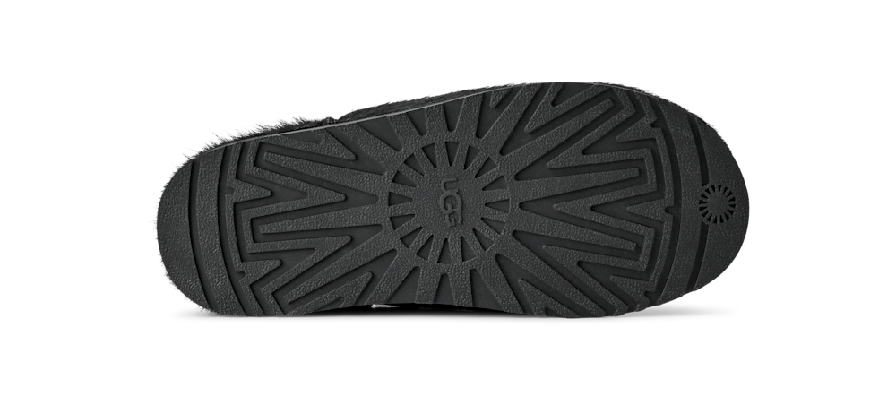 Women's Calf Hair Clog - Black