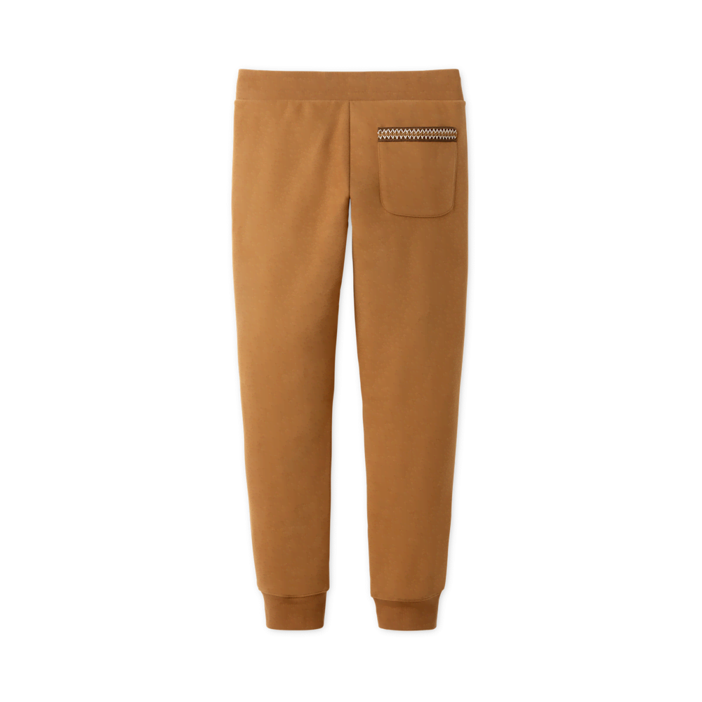 Men's Cotton Blend Drawstring Joggers - Purple