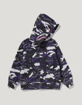 Kids' Woodland Animal Graphic Zip Hoodie - Green