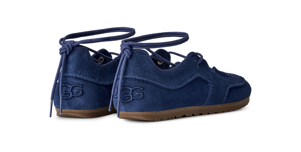 Women's Suede Ballet Sneaker - Blue