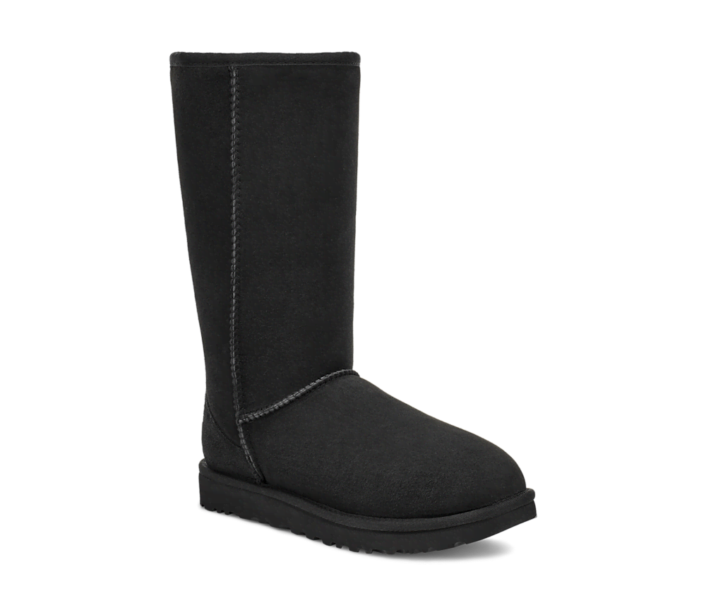 Women's Tall Sheepskin Boot - Black