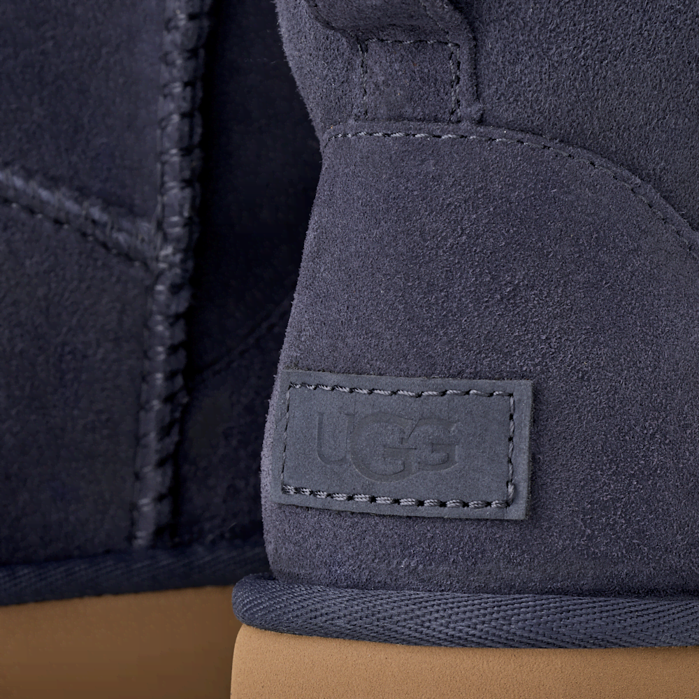 Women's Mini Sheepskin Boot - Dark Indigo