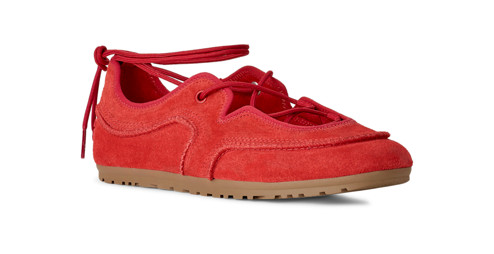 Women's Suede Ballet Sneaker - Blue