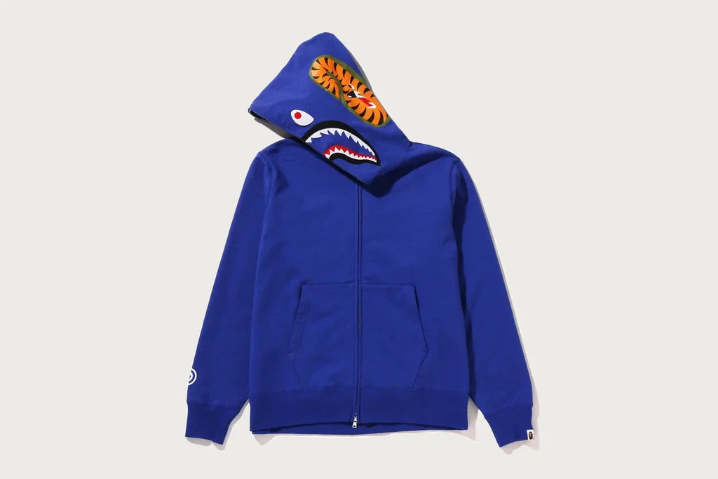 Full-Zip Graphic Hoodie - Black