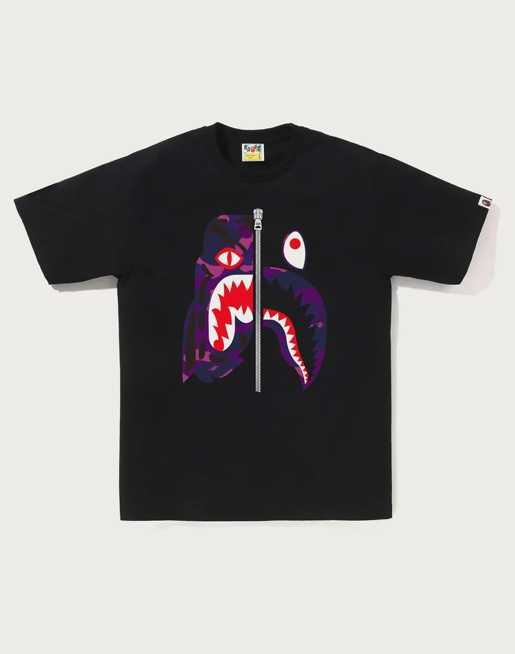Men's Cotton Camo Graphic T-Shirt - Black Red