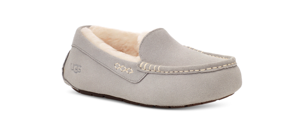 Women's Water-Resistant Suede Moccasin Slipper - Black
