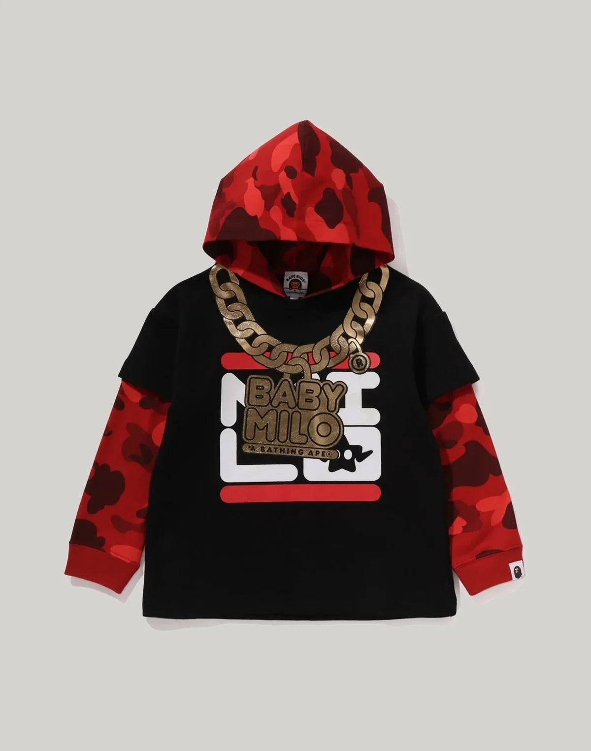 Kids' Relaxed Camo Pullover Hoodie - Navy