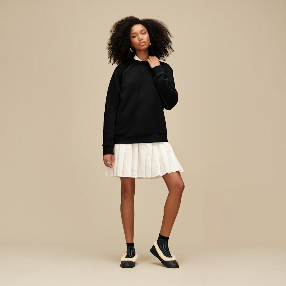 Women's Oversized Fleece Crewneck Sweatshirt