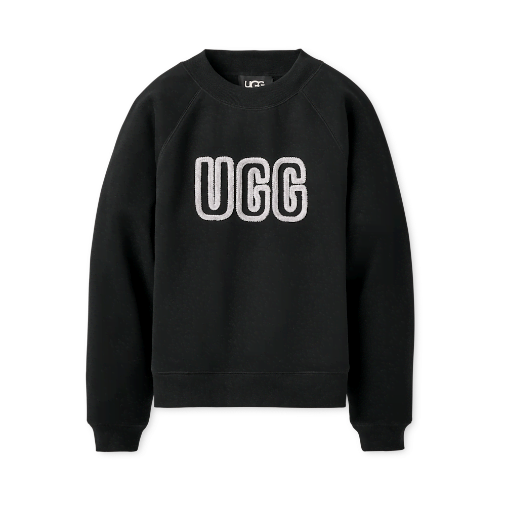 Women's Chenille Appliqué Crewneck Sweatshirt - Chestnut