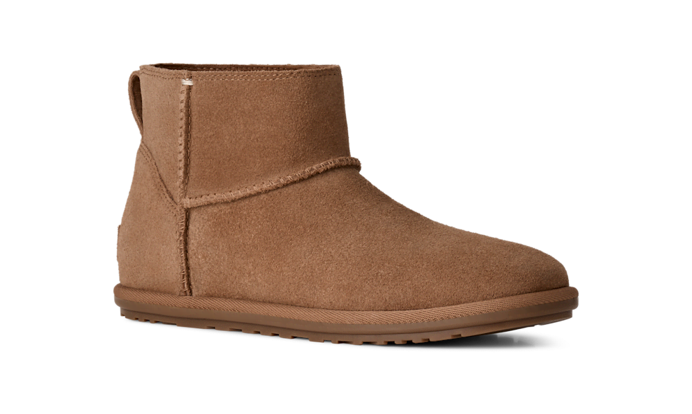 Women's Unlined Leather Mini Boot - Sand