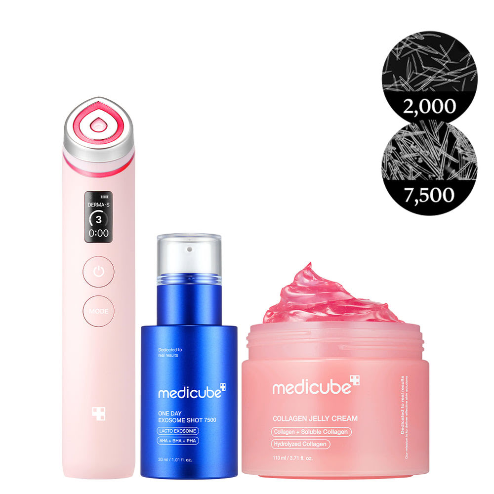 Pink Skin Renewal Device & Skincare Set