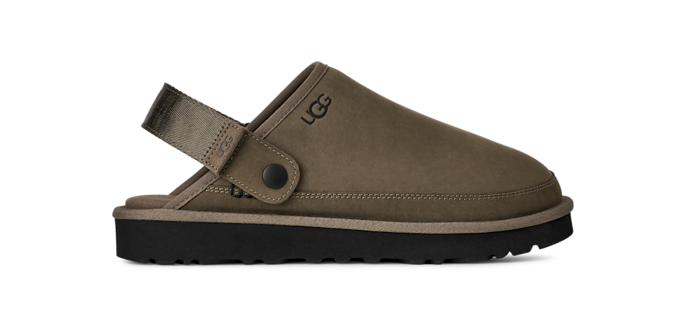 Men's Nubuck Convertible Strap Clog - Olive