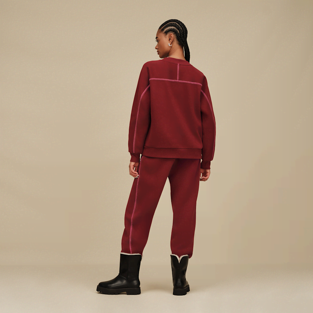 Women's Oversized Fleece Crewneck Sweatshirt