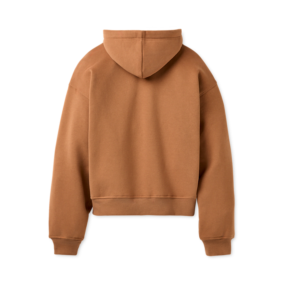 Women's Oversized Chenille Appliqué Hoodie - Black