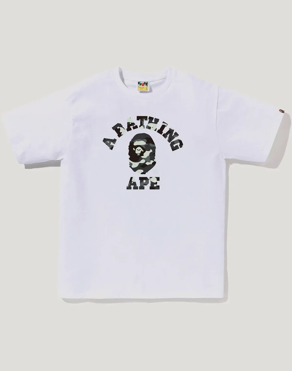 Men's Cotton Camo Graphic T-Shirt - White