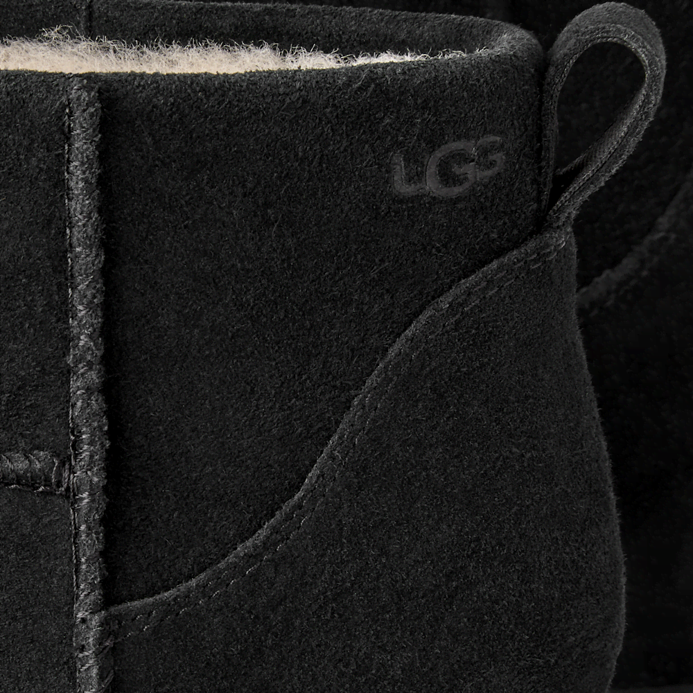 Women's Suede Mini Platform Boot - Black