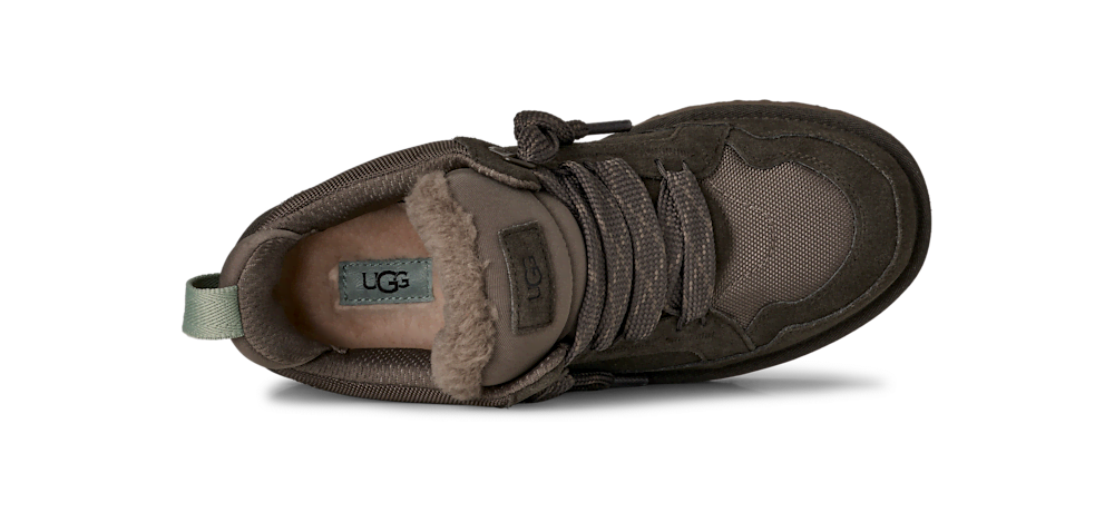 Men's Suede and Mesh Low Top Sneaker - Blue