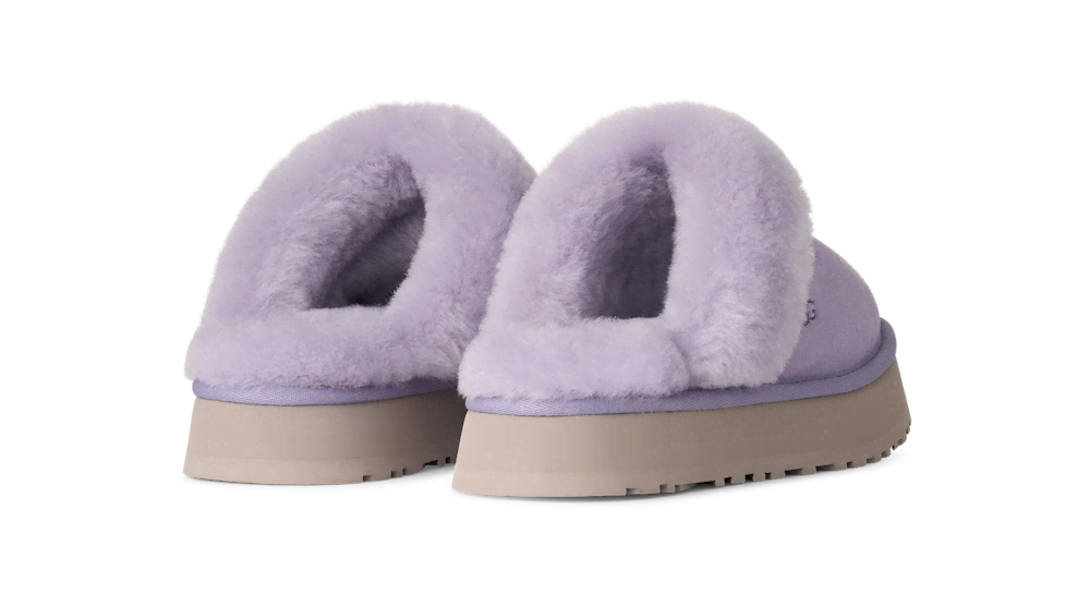Women's Suede Platform Slipper - Brown