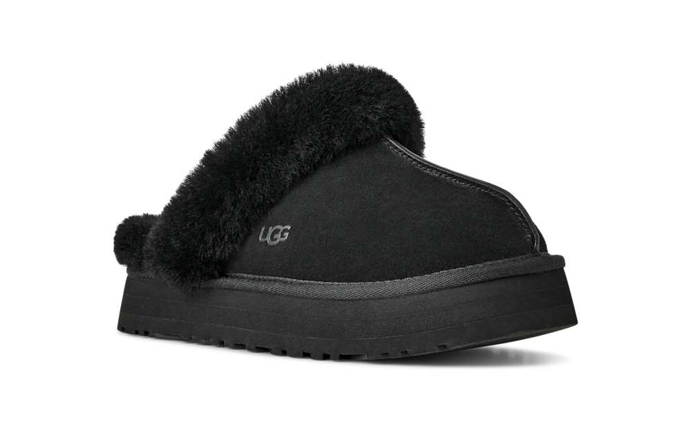 Women's Suede Platform Slipper - Brown