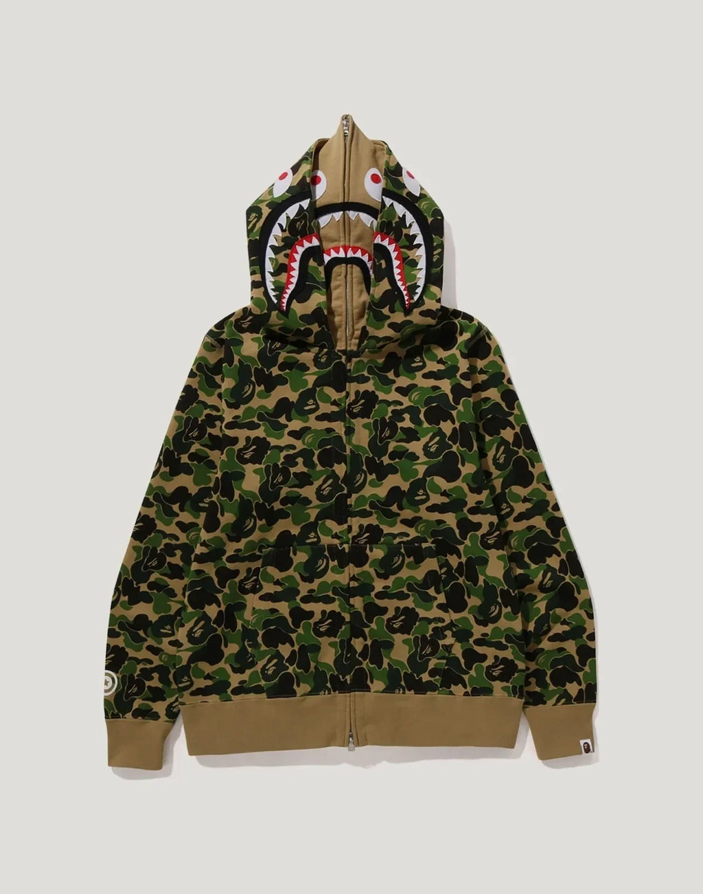 Camo Double-Graphic Full-Zip Hoodie - Blue