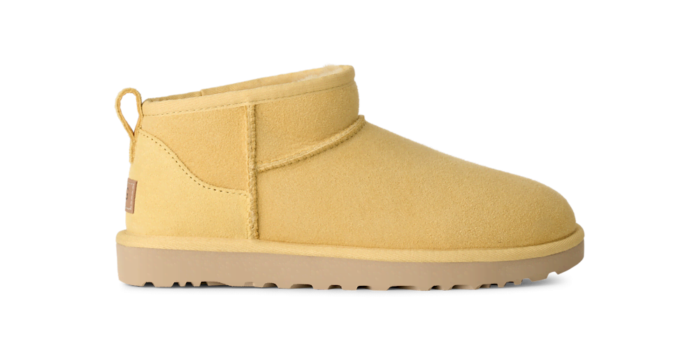 Women's Ultra-Short Sheepskin Boot - Grey