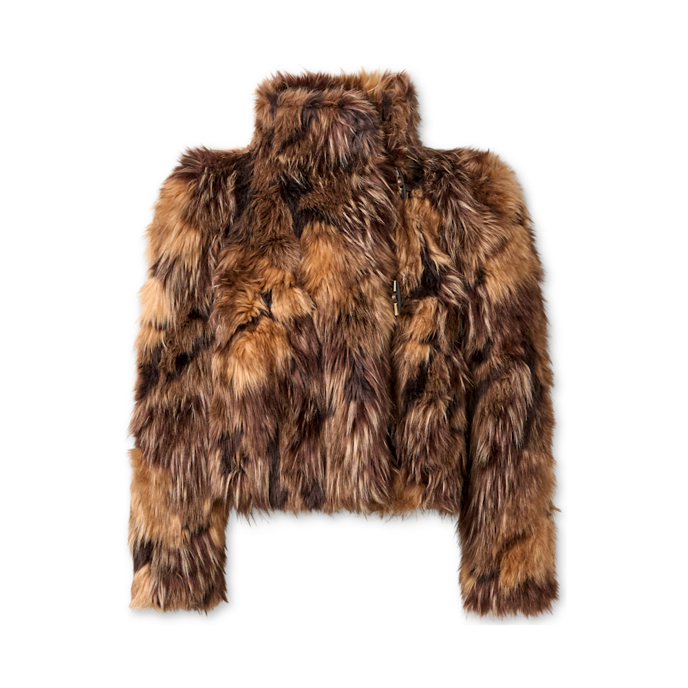 Women's Relaxed Faux Fur Toggle Jacket